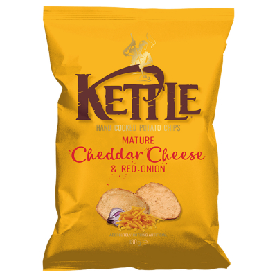  Kettle Chips Mature Cheddar Cheese & Red Onion 130g 