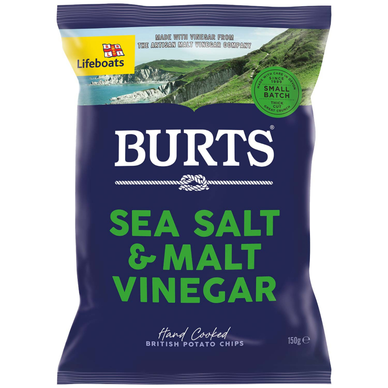  Burts Sea Salt & Malt Vinegar 150g 