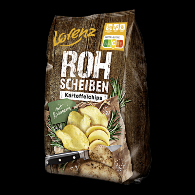  Lorenz Rohscheiben Kartoffelchips Rosmarin 120g 