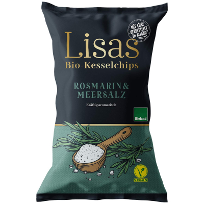  Lisas Bio-Kesselchips Rosmarin & Meersalz 
