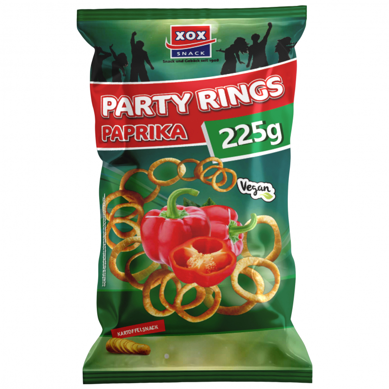  XOX Party Rings Paprika 225g 