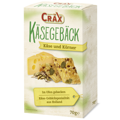  Cräx Käsegebäck Käse und Körner 70g 