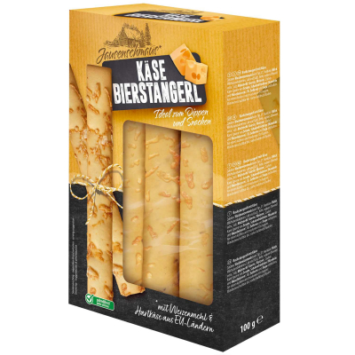  Jausenschmaus Bierstangerl Käse 100g 