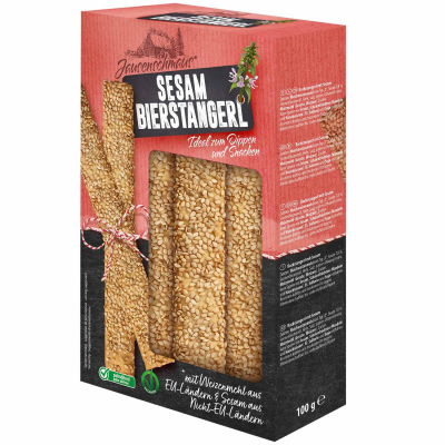  Jausenschmaus Bierstangerl Sesam 100g 