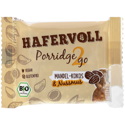  Hafervoll Porridge2go Mandel-Kokos & Nussmus Bio 55g 