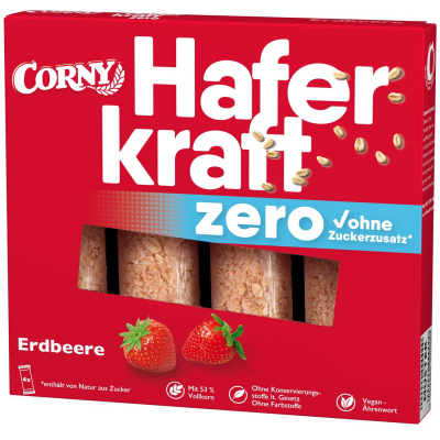  Corny Haferkraft Zero Erdbeere 4x35g 