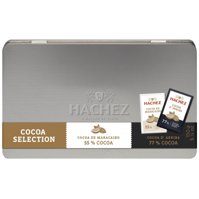  Hachez Cocoa Selection Täfelchen Metalldose 150g 