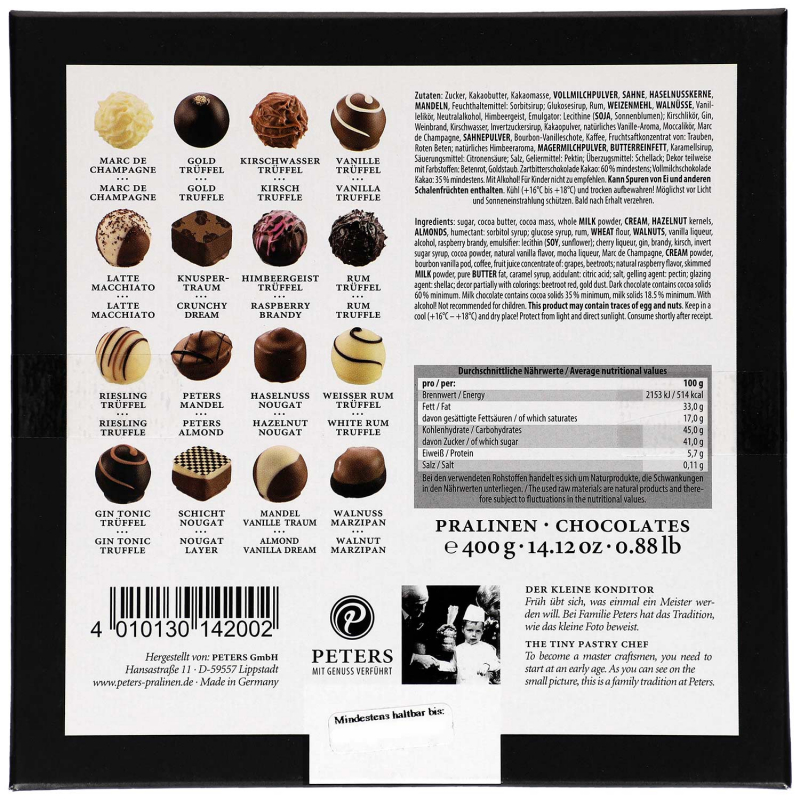  Peters Trüffel & Pralinen 400g 