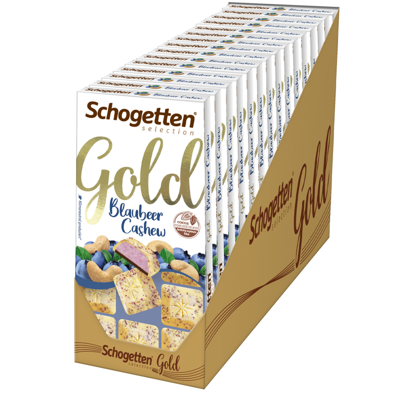  Schogetten Selection Gold Blaubeer Cashew 100g 