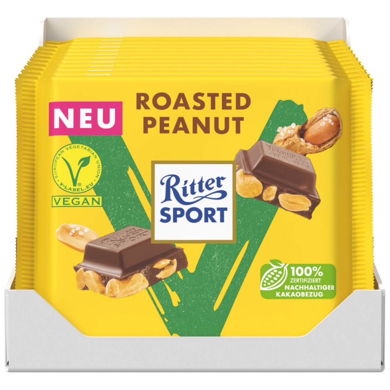  Ritter Sport Vegan Roasted Peanut 100g 
