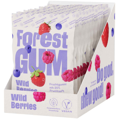  Forest Gum Kaugummi Wild Berries 100g 