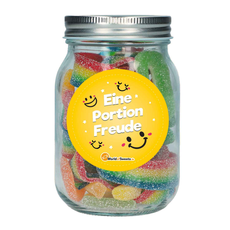  Saurer Mix 'Eine Portion Freude' im Glas 250g 