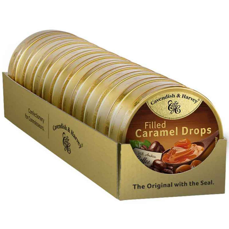  Cavendish & Harvey Filled Caramel Drops with Arabica Coffee 130g 