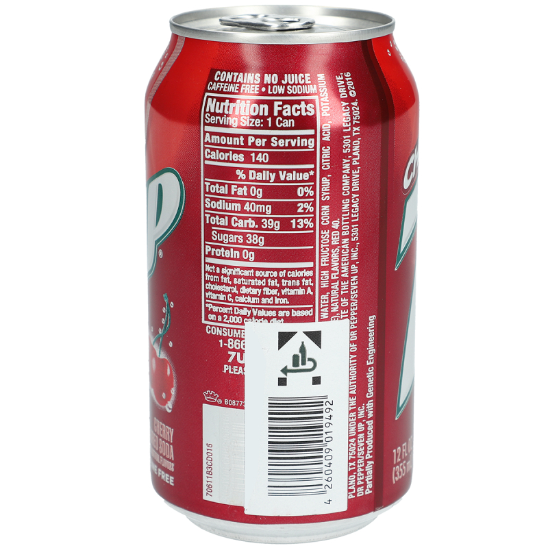  7UP Cherry Soda USA 355ml 