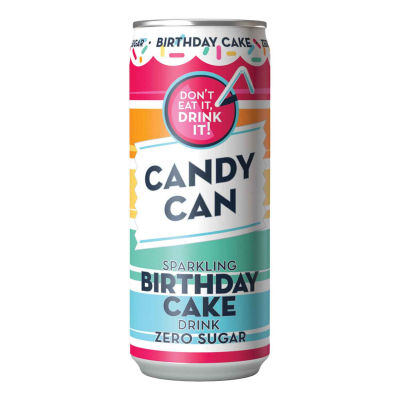  Candy Can Sparkling Birthday Cake Drink Zero Sugar 330ml 