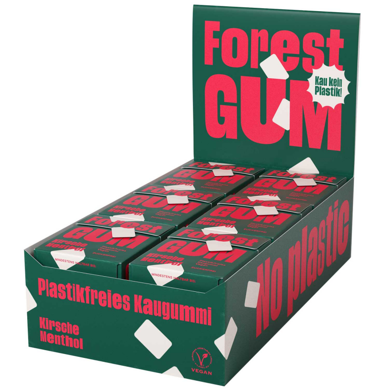  Forest Gum Kaugummi Kirsche Menthol 20g 