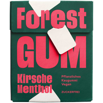  Forest Gum Kaugummi Kirsche Menthol 20g 