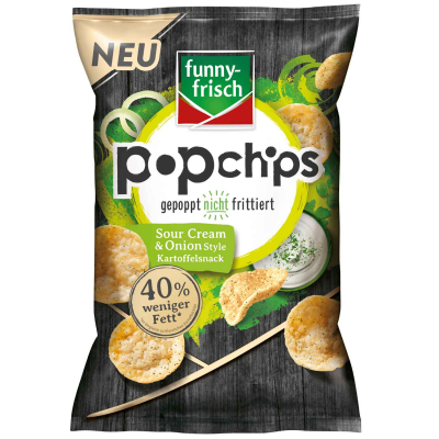  funny-frisch Popchips Sour Cream & Onion Style 80g 