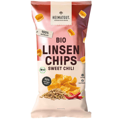  Heimatgut Bio Linsen Chips Sweet Chili 75g (MHD 07.05.2025) 