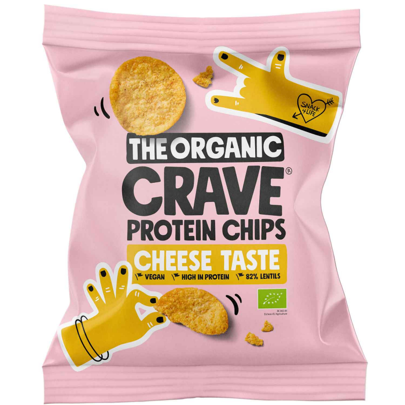  The Organic Crave Protein Chips Cheese Taste Bio 30g 