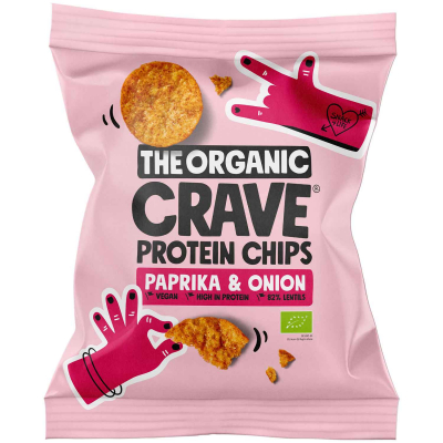 The Organic Crave Protein Chips Paprika & Onion Bio 30g 
