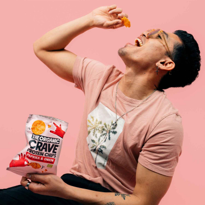  The Organic Crave Protein Chips Paprika & Onion Bio 30g 