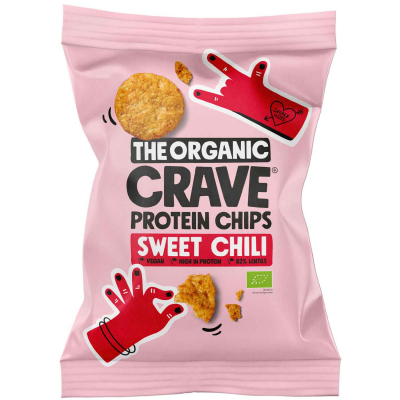  The Organic Crave Protein Chips Sweet Chili Bio 75g 