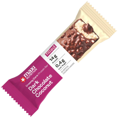  Maxi Nutrition Creamy Core Protein Bar Dark Chocolate Coconut 45g 