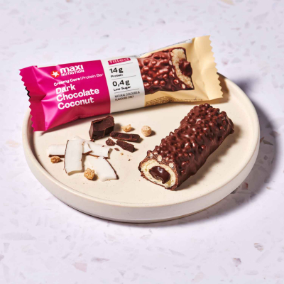  Maxi Nutrition Creamy Core Protein Bar Dark Chocolate Coconut 45g 