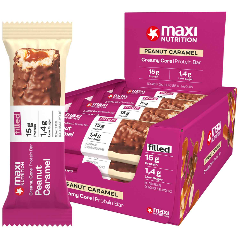  Maxi Nutrition Creamy Core Protein Bar Peanut Caramel 45g 
