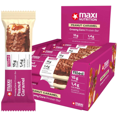  Maxi Nutrition Creamy Core Protein Bar Peanut Caramel 45g 
