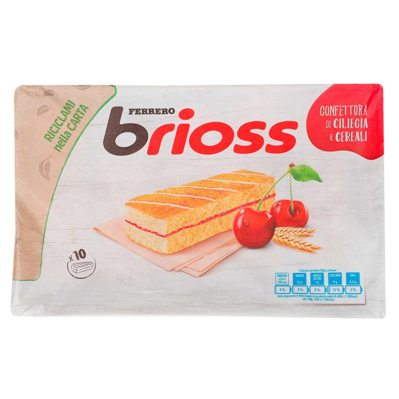  Ferrero Brioss Confettura di Ciliegia e Cereali 10er 