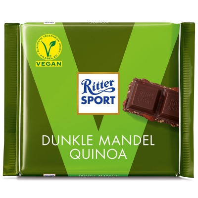 Ritter Sport Vegan Dunkle Mandel Quinoa 100 gr