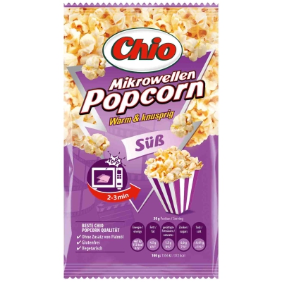  Chio Mikrowellen Popcorn Süß 100g 