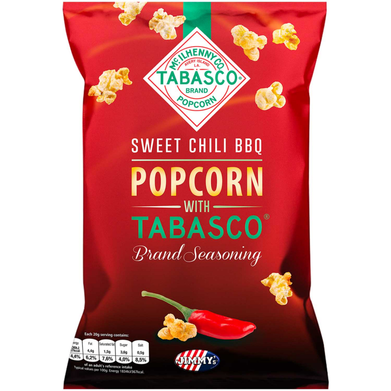  Jimmy's Popcorn Sweet Chili BBQ with Tabasco 90g 