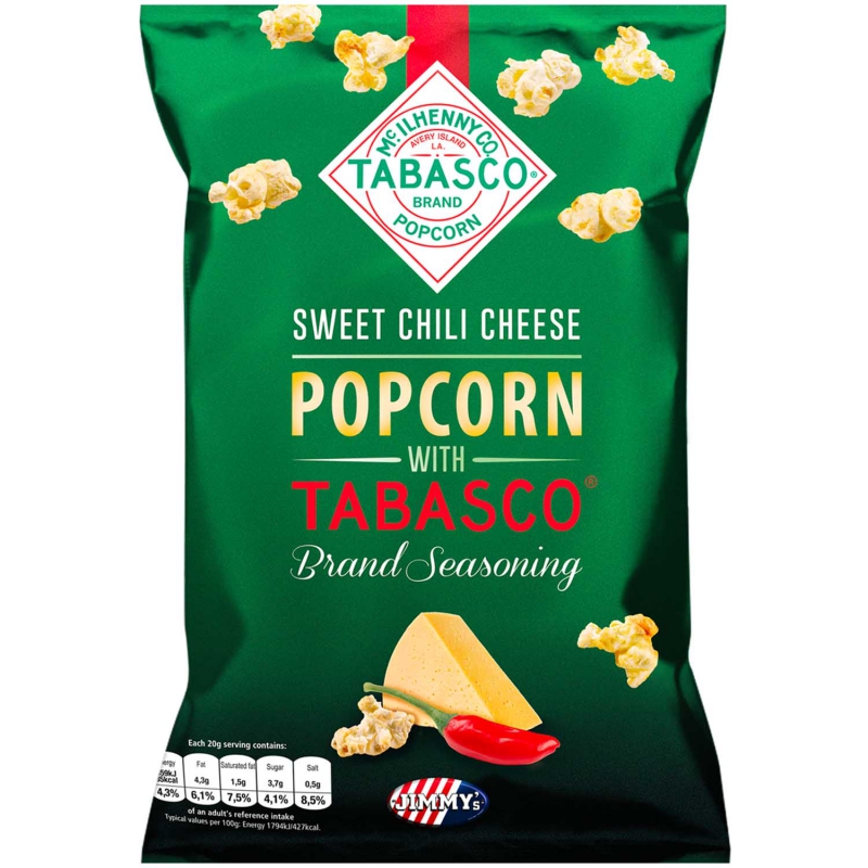  Jimmy's Popcorn Sweet Chili Cheese with Tabasco 90g 