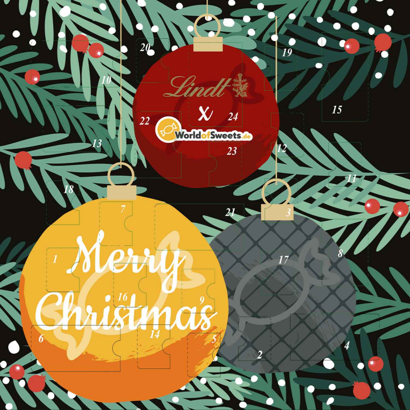  Lindt Goldstücke Adventskalender World of Sweets Edition 