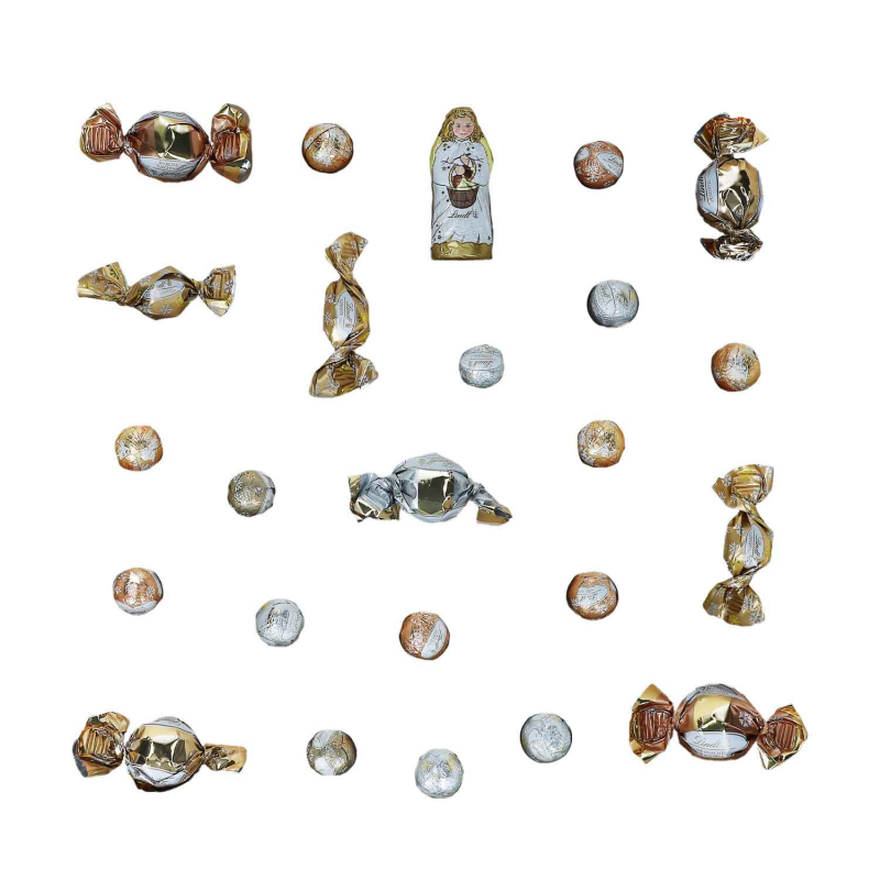  Lindt Goldstücke Adventskalender World of Sweets Edition 