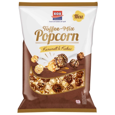  XOX Popcorn Toffee-Mix Karamell & Kakao 125g 