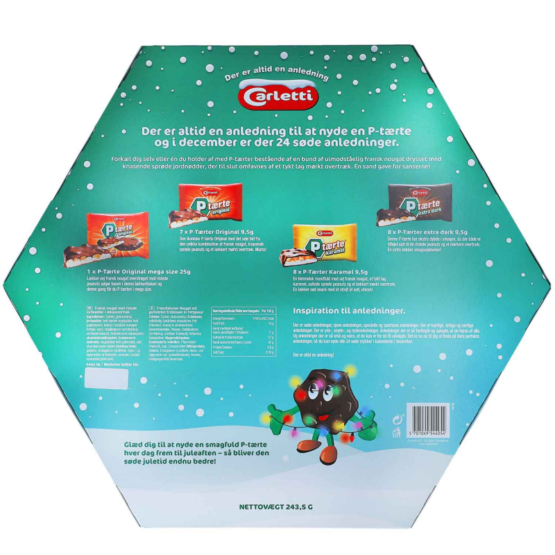  Carletti P-Tærter Adventskalender 