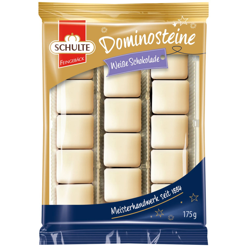  Schulte Dominosteine Weiße Schokolade 175g 