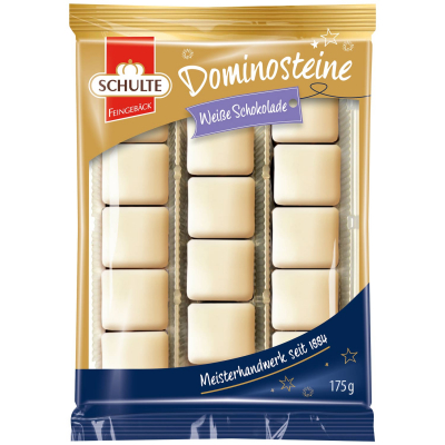  Schulte Dominosteine Weiße Schokolade 175g 