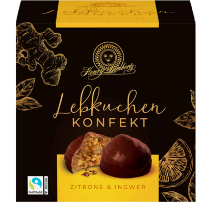  Henry Lambertz Lebkuchenkonfekt Zitrone & Ingwer 175g 