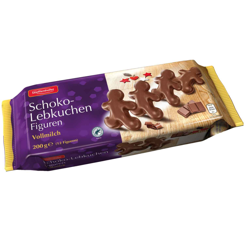  Stieffenhofer Schoko-Lebkuchen Figuren Vollmilch 200g 