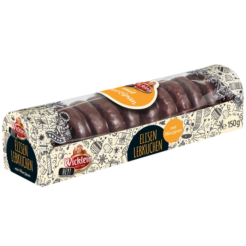  Wicklein Mini-Elisen-Lebkuchen Marzipan 150g 