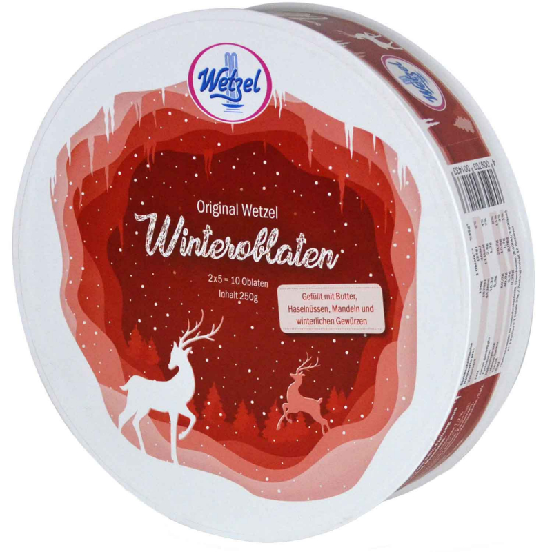  Wetzel Winter Oblaten Geschenkdose 2x5er 