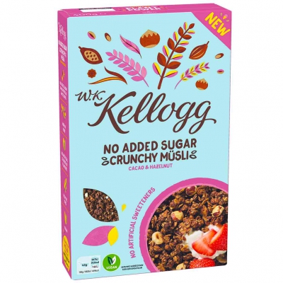 Kellogg No Added Sugar Crunchy Müsli Cacao & Hazelnut 400g