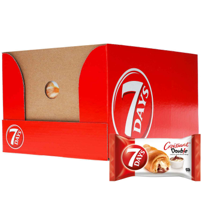 7Days Double Croissant Kakao & Vanille 10x60g 