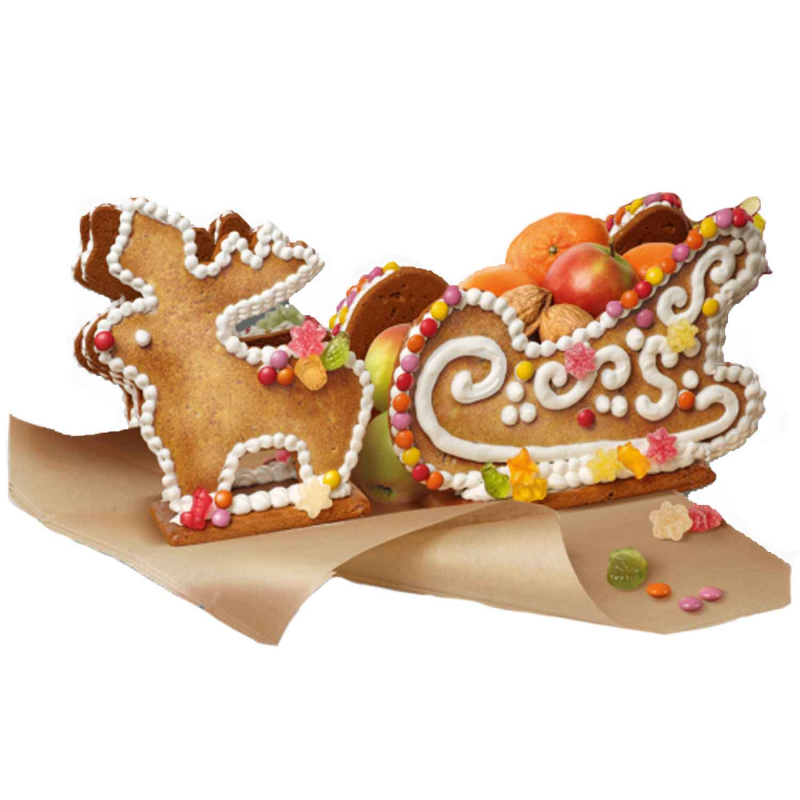  Lambertz Lebkuchen-Schlitten Bastel-Set 828g 