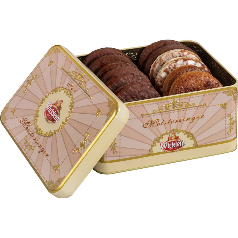  Wicklein Meistersinger Feine Nürnberger Oblaten-Lebkuchen Dose 400g 